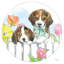 Pâques, chiots de Pâques par Beth Grove - peinture sur toile tendue-2046337034-2046337037-2027877550
