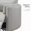 Fauteuil inclinable pivotant Sagen en similicuir gris, alliant confort et style pour les espaces de vie modernes.-1826188946