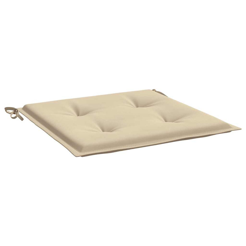 Outdoor Seat Cushion, 19.7" x 19.7" x 1.2", Beige