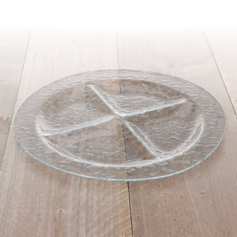 Symple Stuff Glass Divided Serving Dish