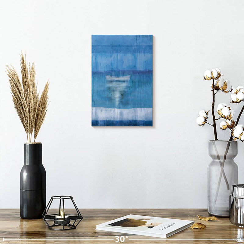 Avery Blue Boat, 12" H x 8" W