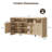 63"W Modern Boho Rattan Tv Stand With Storage Cabinet And Adjustable Shelves, Entertainment Center For Living Room,Bedroom-1215435681