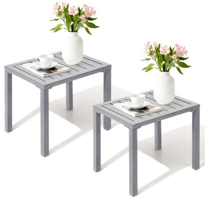 Aluminum Rectangular Side Table