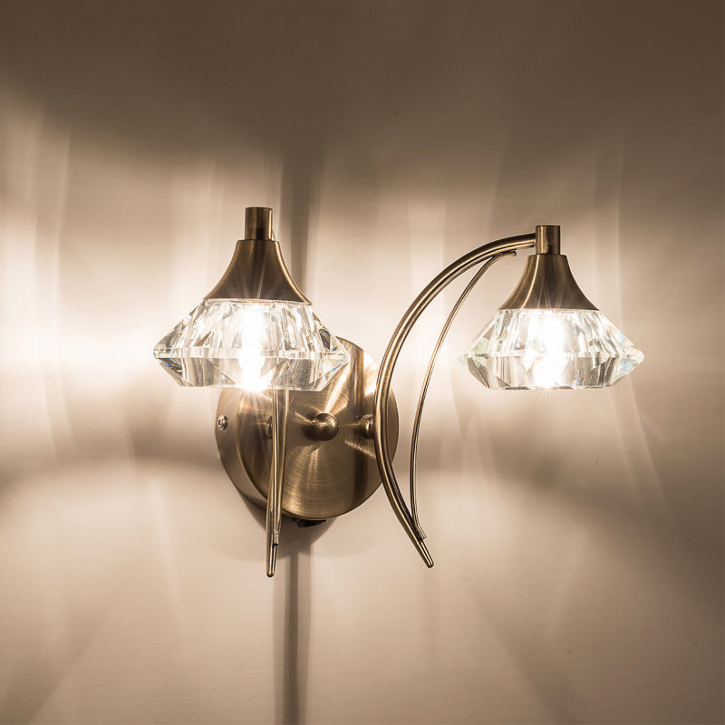Rivale Armed Sconce, Antique Brass