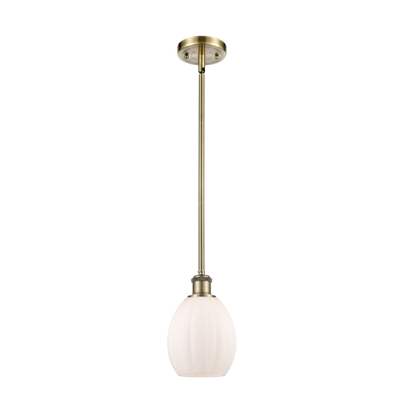 Luminaire suspendu 1 lumière à une cloche Courtdale, Blanc mat, Ampoule non incluse