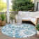 Kinslee Washable Floral Indoor / Outdoor Rug