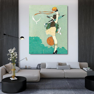 Garcia Cabral, Ernesto Gallery Wrapped Canvas Art: Mexican Magazine Cover 1920 Aires de primavera 56001