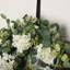 Couronne florale d'hortensia 24 po pour porte d'entrée Spring Spring Eucalyptus