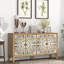 Buffet sculpté avec porte et pieds en bois massif-331747488-302515152
