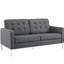 Causeuse rembourrée en tissu Loft-23592994