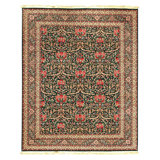 High-Quality Hand-Knotted Green Area Rug