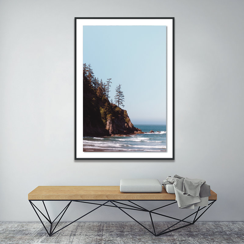 " Seaside " by Eric Muhr, Black, 60" H x 37" W x 2.5" D