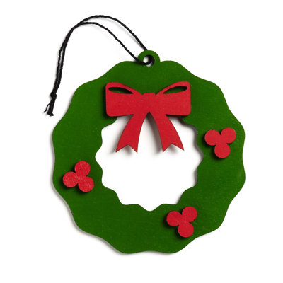 0.12'' Wood Holiday Shaped Ornament