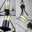 Luminaire suspendu unique à 6 lumières