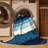 Machine Washable Pelico Sydney Opera House Modern & Contemporary Arc Rug in Blue – Navy Binding-1298072590