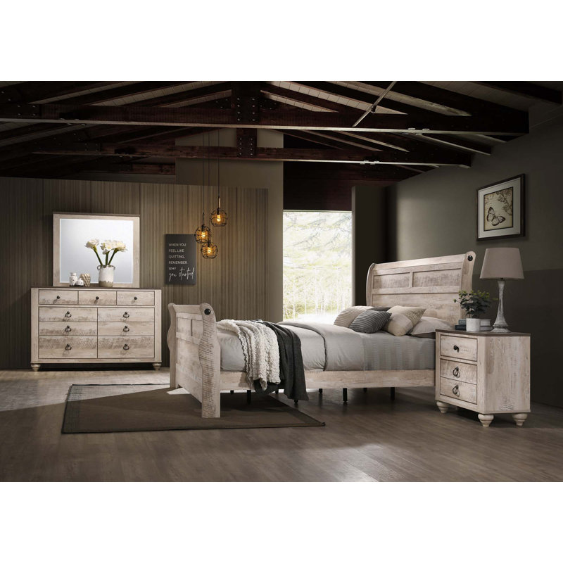 Ensemble de chambre à coucher 5 pièces, Très grand