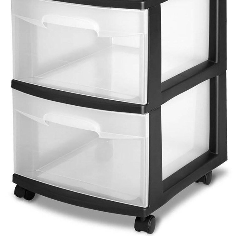 Juggernaut Storage Clear Plastic 4 Drawer Home Organization Storage  Container Tower with 4 Large Pull Out Drawers, Black Frame - ShopStyle  Bookcases & Cabinets