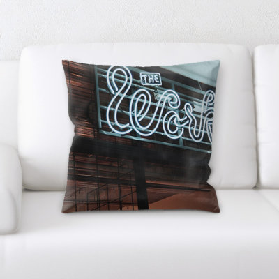 Microsuede Reversible Throw Pillow