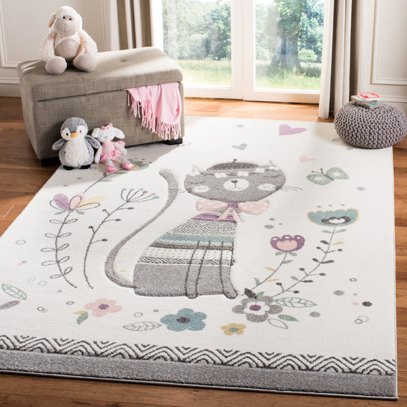Glantz Animal Print Ivory Area Rug, Runner 2' x 8'