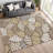 Machine Washable Indoor/Outdoor Jozwiak ACN2384 Floral Rug-1226770025