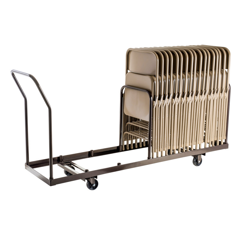 Chariot pliant NPS pour rangement vertical, H 38,5 po x l 19,25 po x P 81 po