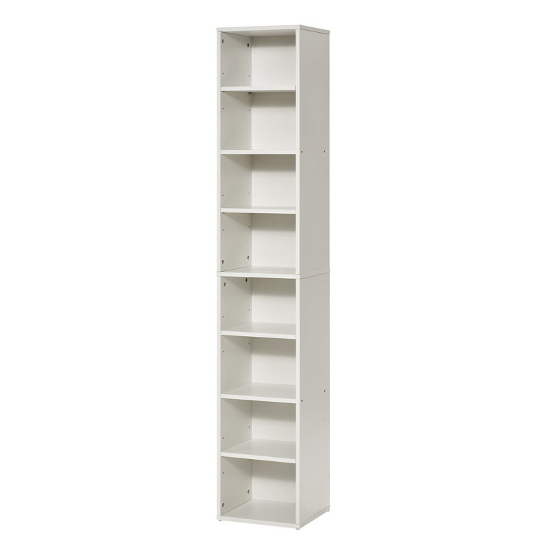 Bibliothèque 8 tablettes étroites