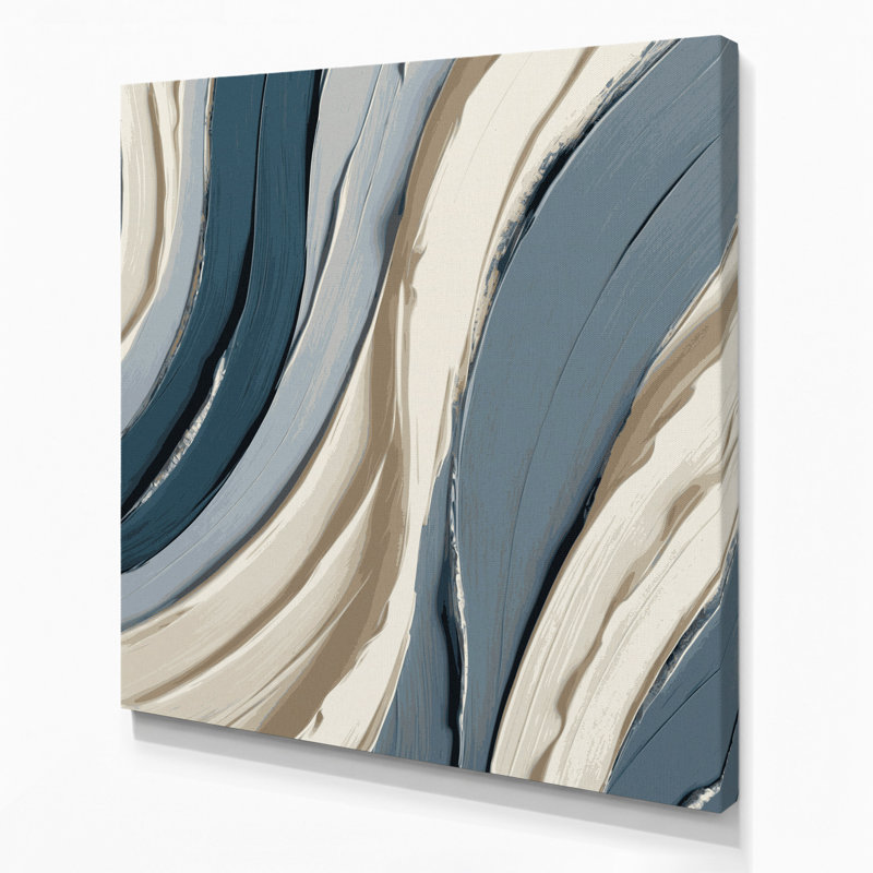 Art mural sur toile gris ardoise DiagonalStripes