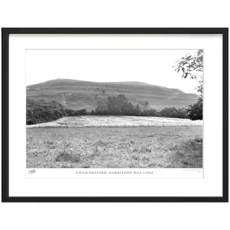 Child Okeford, Hambledon Hill C1960 by Francis Frith - Single Picture Frame Print, 28cm H x 36cm W x 2.3cm D