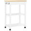 Chariot de cuisine en bois massif vidaXL 23,6 po x 15,7 po x 34,8 po vidaXL-2108983946-2146673384-2146673381