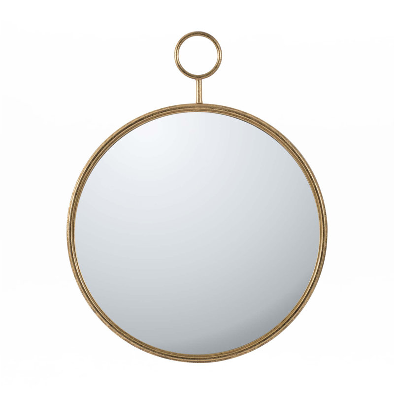 Miroir mural circulaire, miroir décoratif, 32,3 po x 26,4 po