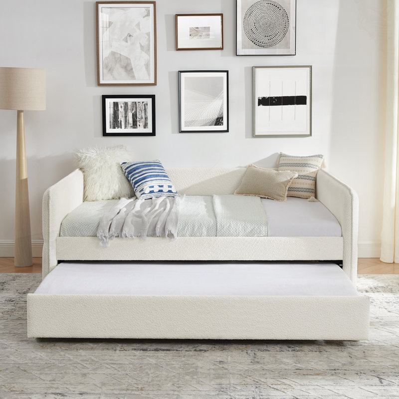 Full Size Upholstered Daybed With Trundle