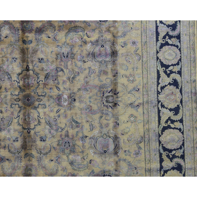 Hand-Knotted High-Quality Gold Area Rug