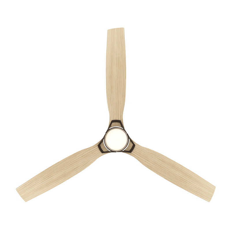 Ventilateur de plafond intelligent DEL 5 "FoxCC, Chêne blanc, Bronze