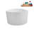 43.3'' x 43.3'' Freestanding Soaking Acrylic Bathtub-97619587