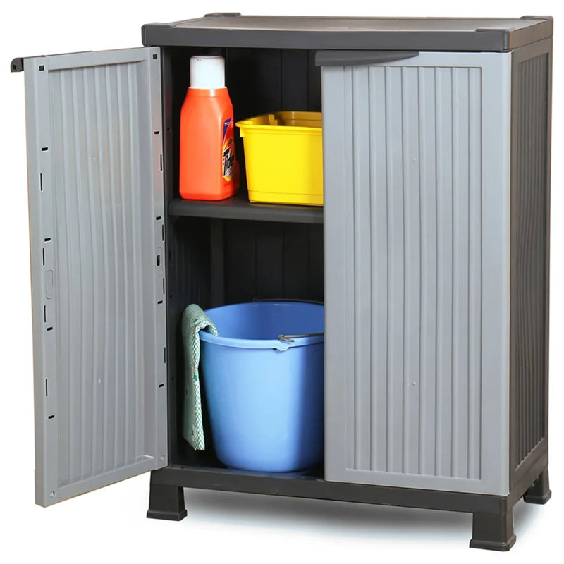 Plastic Single Storage Cabinet ( 92cm H x 68cm W x 39cm D)