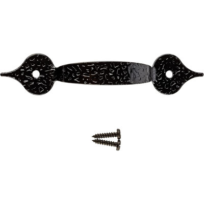 Hammered Black Drawer Pull ( Centers: 3 1/4" )