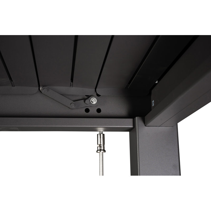 Basma 2.4m x 3m x 3m Pergola, Black