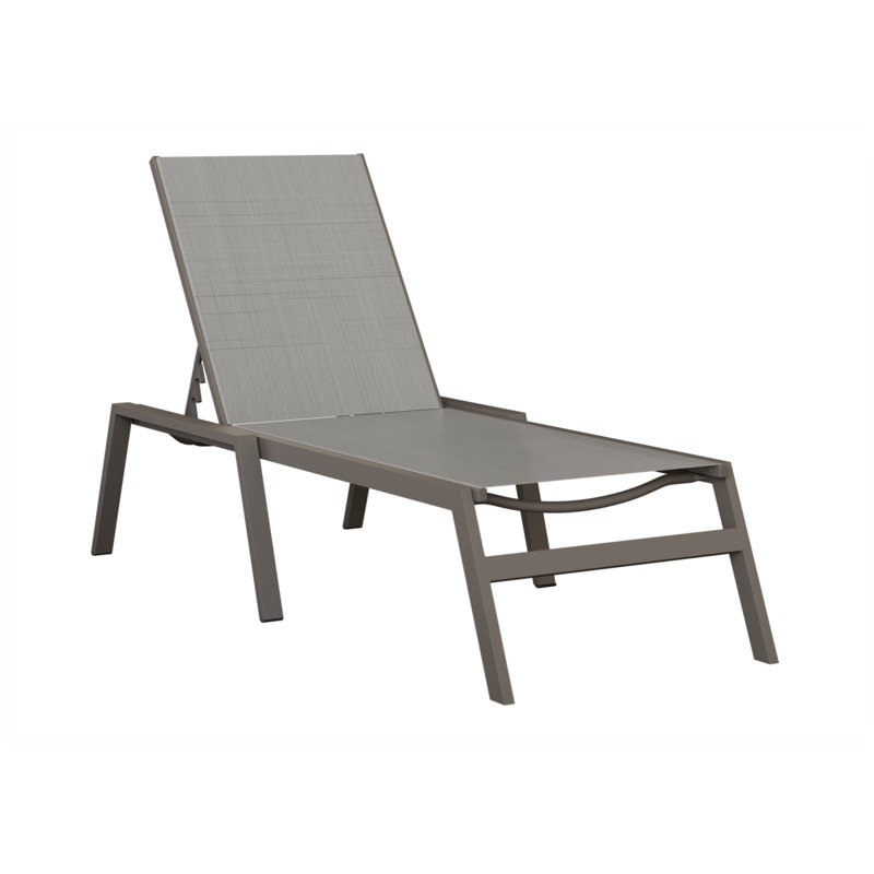 Chaise longue sans accoudoirs Berlin Gardens Vida, Gris foncé, Graphite