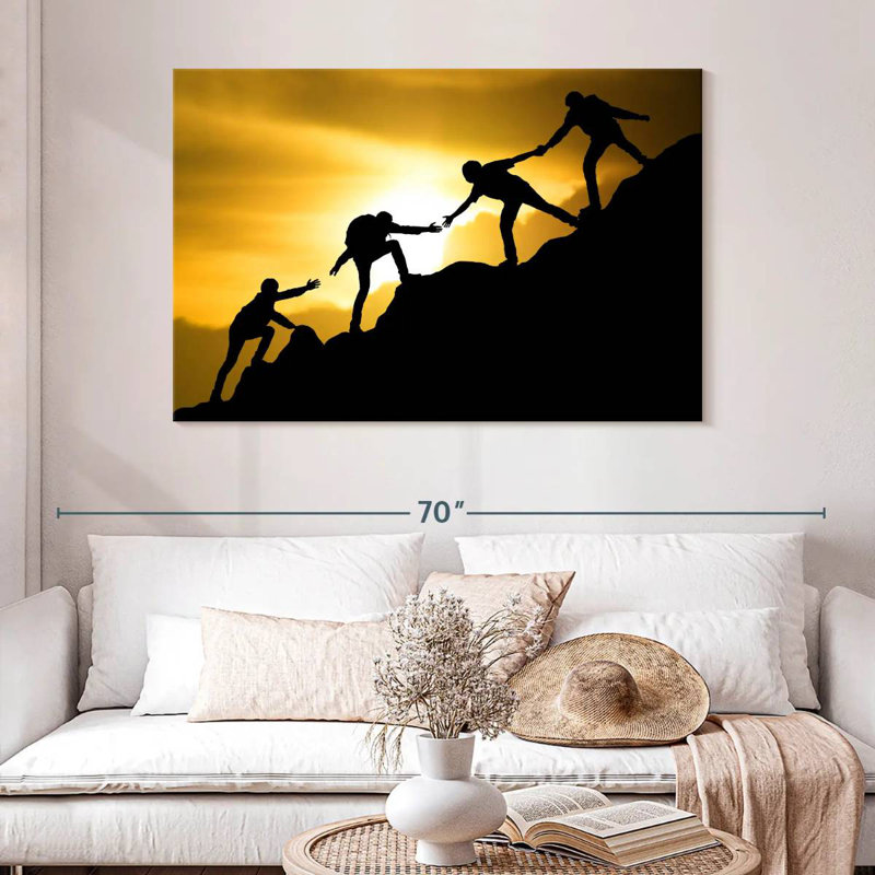 Sireci Climbing Teamwork, 32" H x 48" W