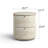 Modern Cylindrical Fluted Travertine-Look 2-Drawer Nightstand -Fully Assembled - 21.7" D