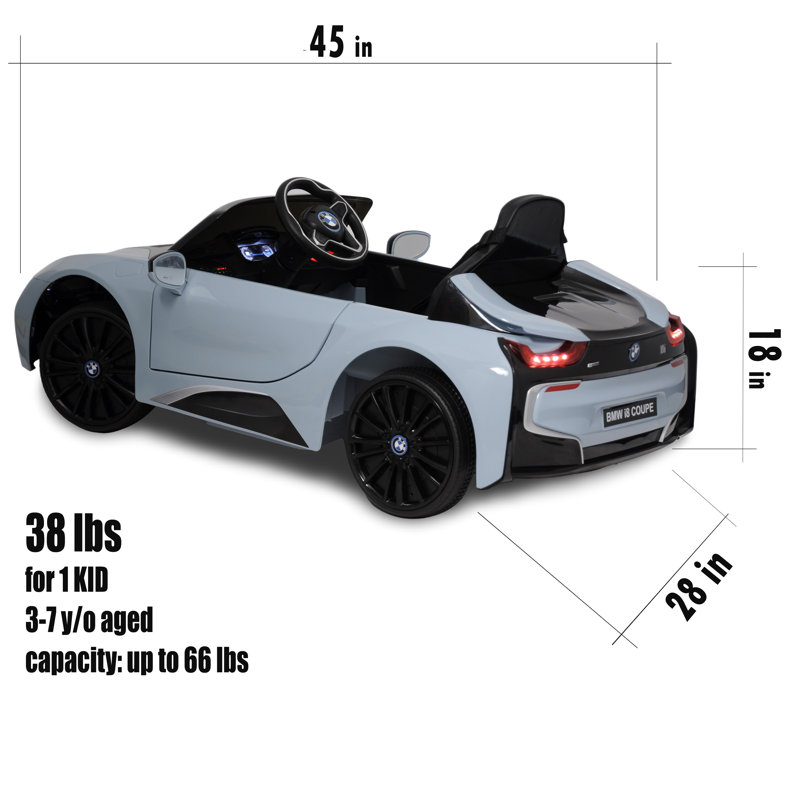 Blue 6-Volt Electric Ride-On Car with Remote Control