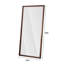 Miroir pleine grandeur 70 po x 31 po, miroir mural, cadre en bois, miroir rétro pleine longueur, grand et élégant corps-120702798