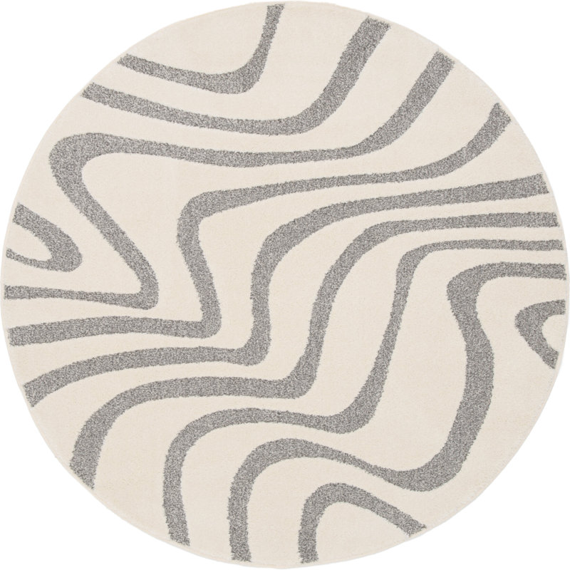 Round Darlynn Geometric Shapes 160cm X 160cm Area Rug