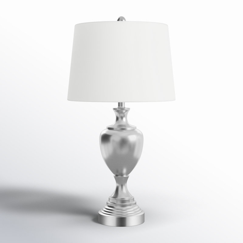 Lampe de table 28 po Odette, Nickel