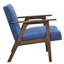 Chaise rembourrée en tissu contemporaine avec finition naturelle et capacité de 300 lb.-779199780-779199770