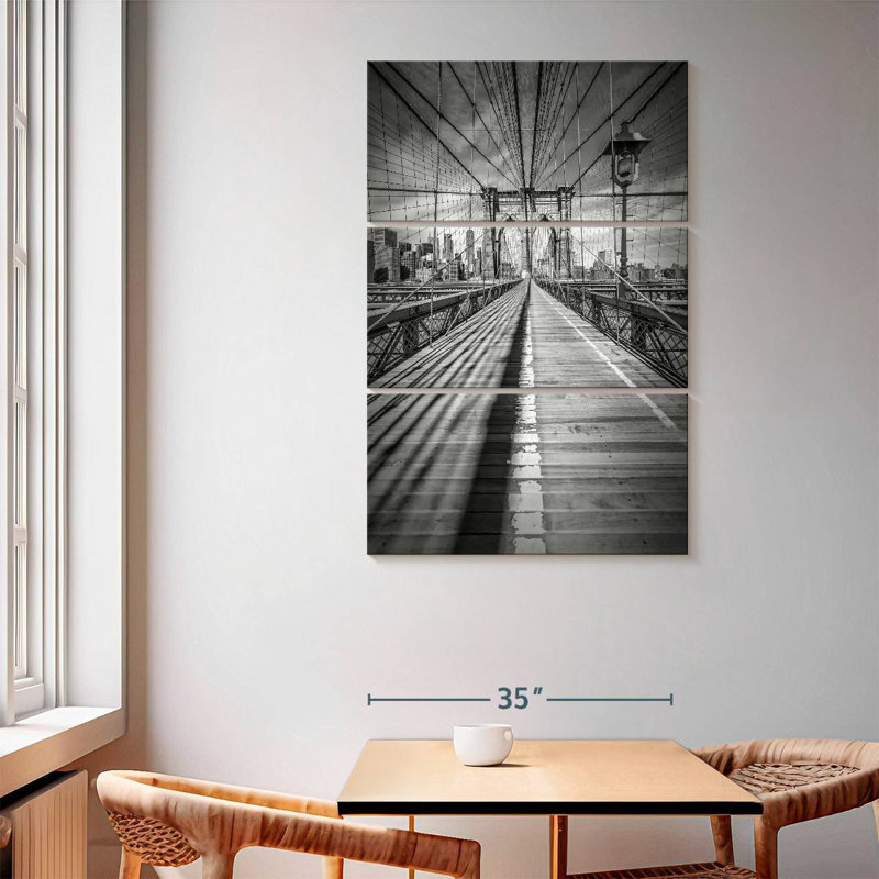 Lilie Brooklyn Bridge Shadow, 65" H x 42" W