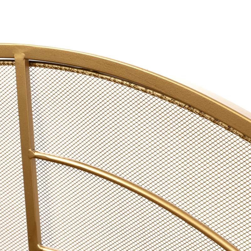 Borel Arched Single Panel Fireplace Screen
