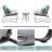 Thorbjorn 2 - Person Patio Conversation Sets with Cushions