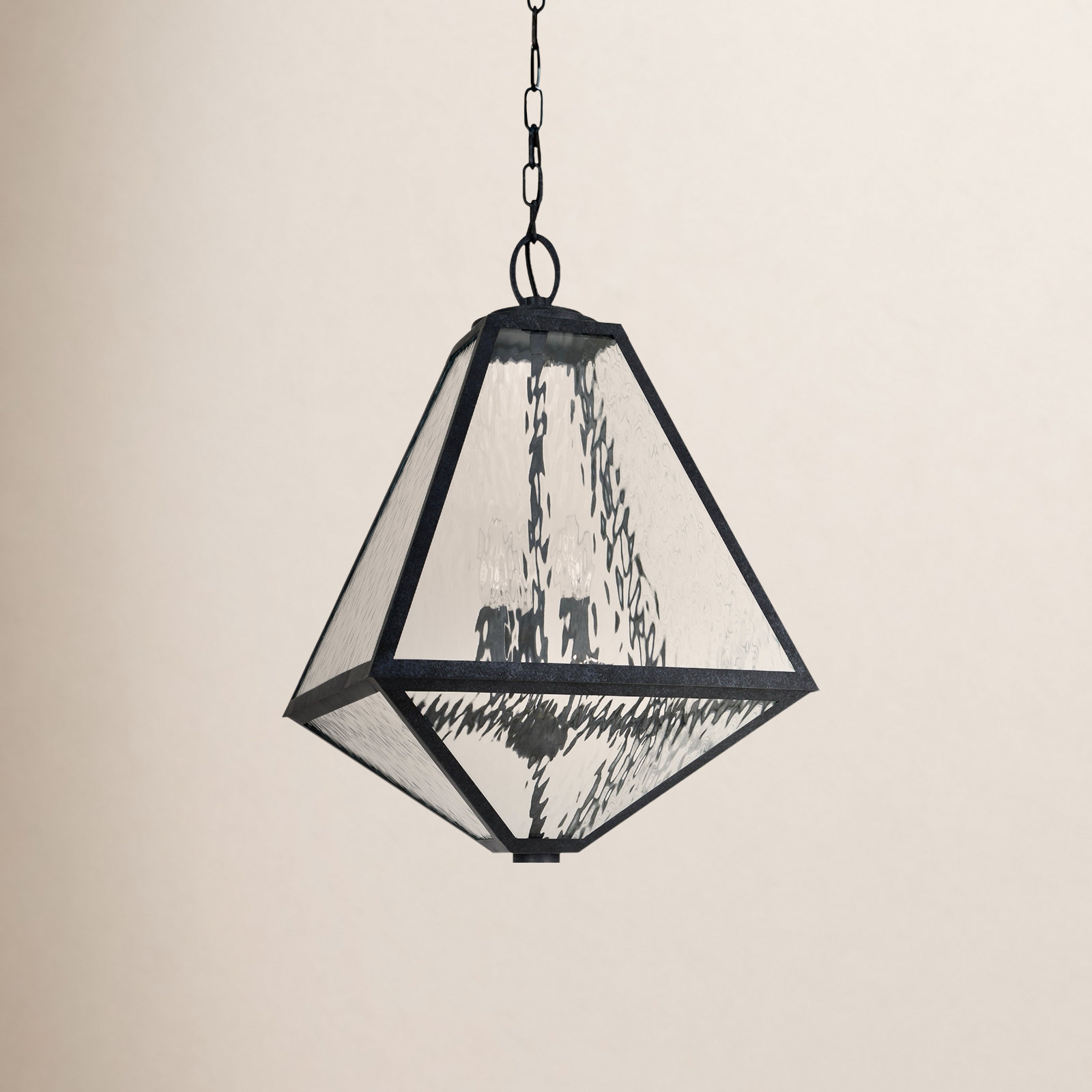 Maribel Seeded Outdoor Hanging Lantern