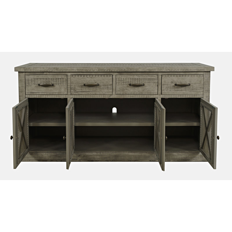 Honoka 70'' Solid Wood Sideboard, Driftwood Gray
